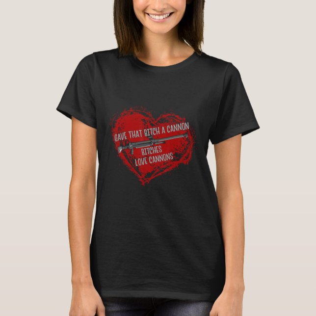 Es Love Cannons Funny Adult Meme Gamer Anime  T-Shirt (Front)