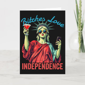 Es Love Independence Funny July 4th Statue Of Libe Card