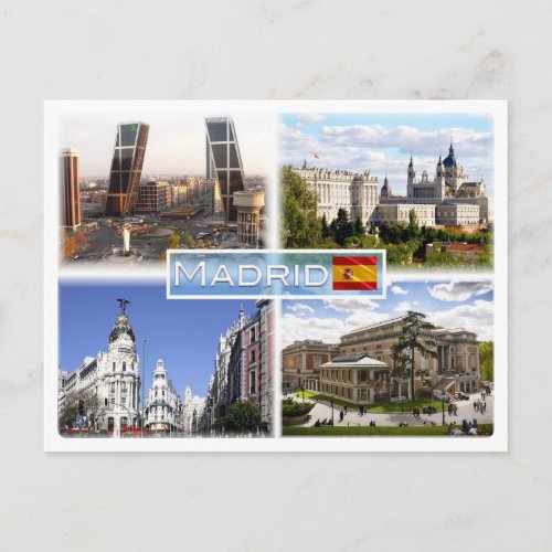 ES Madrid _ Puerta de Europa _ plaza de Castilla _ Postcard