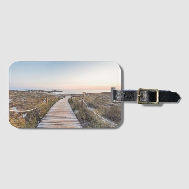 Es Pujols Beach at Dawn Luggage Tag (Front Horizontal)