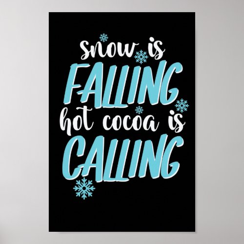 Es schneit im Winter Snow is Falling Poster