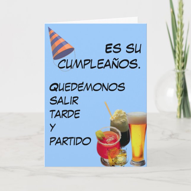 Es su cumpleaños. card (Front)