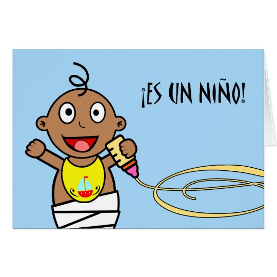 Es un Niño! Congratulations on Baby Boy in Spanish Card