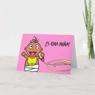 Es una Niña! Congratulations on Baby Girl, Spanish Card