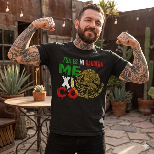 Esa es mi Bandera Mexico Flag  T-Shirt (Creator Uploaded)