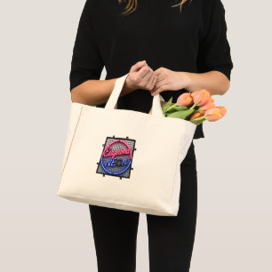 Esageroma Neon - Retro 1980s Synthwave Design Mini Tote Bag