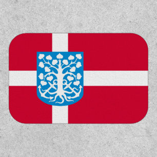 esbjerg city denmark flag symbol patch