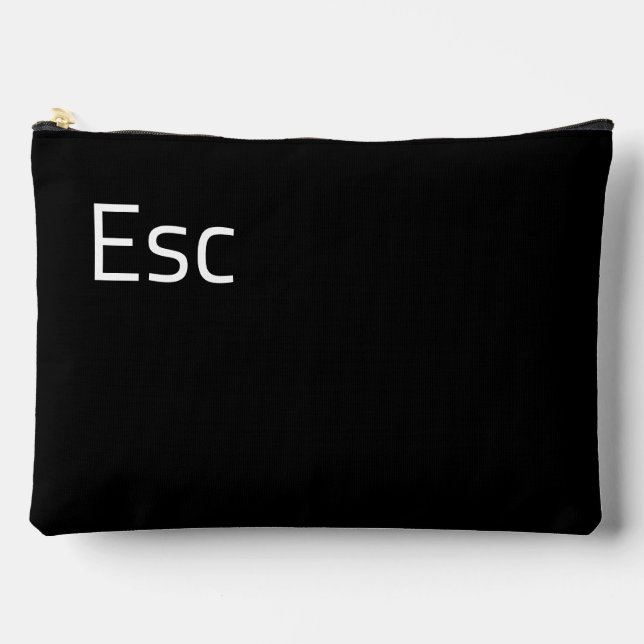 Esc (Escape) Computer Key  Accessory Pouch (Front)