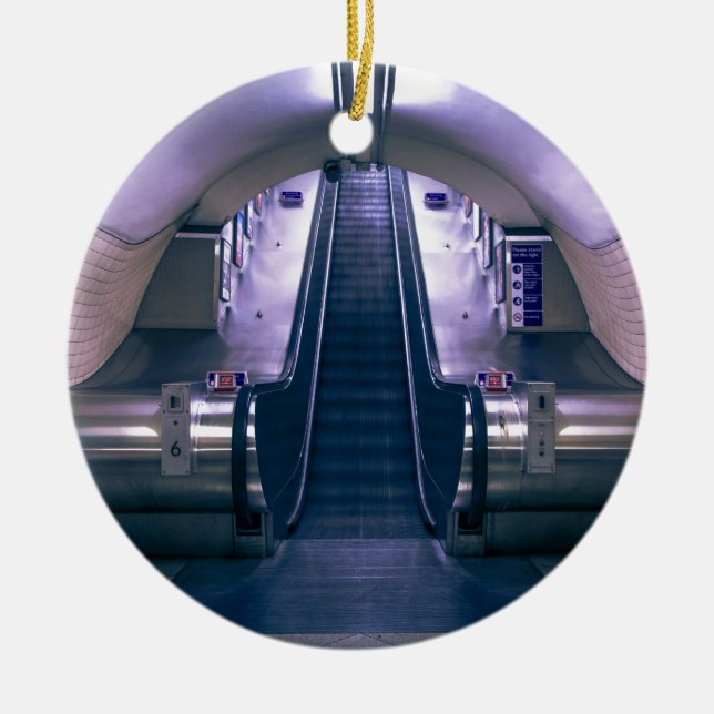 Escalator Ceramic Ornament (Front)
