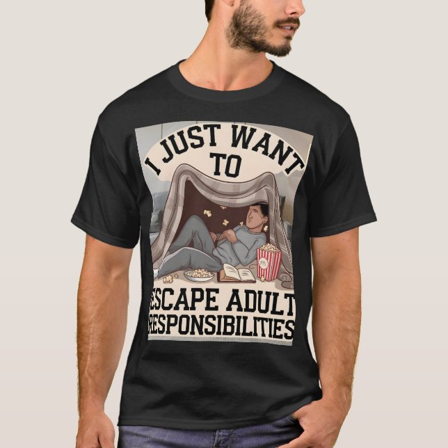 Escape Artist: Master of Cozy Blanket Forts and Sn T-Shirt (Front)