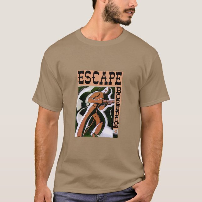 Escape Boredom, add text T-Shirt (Front)