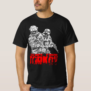 Escape From Tarkov White and Red T-Shirt