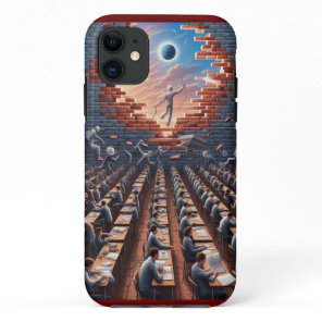 Escape from the Matrix: Surreal Exam Room iPhone 11 Case