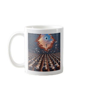 Escape from the Matrix: Surreal Exam Room Coffee Mug