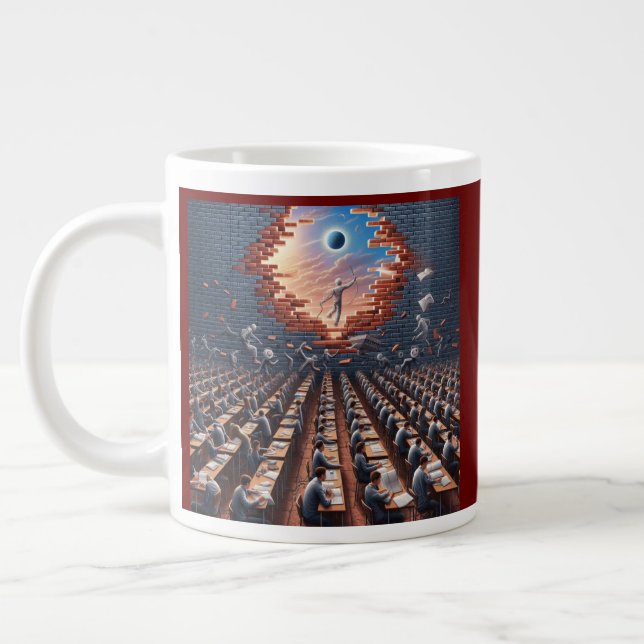 Escape from the Matrix: Surreal Exam Room Giant Coffee Mug (Left)