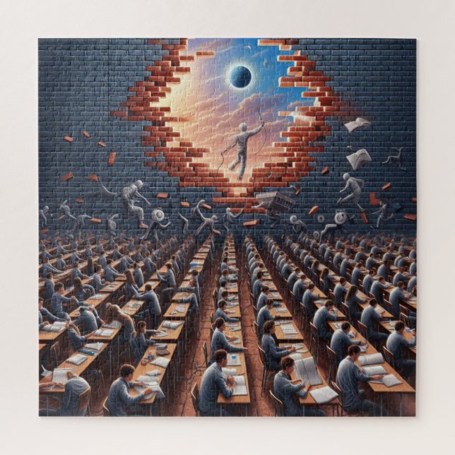 Escape from the Matrix: Surreal Exam Room Jigsaw Puzzle (Vertical)