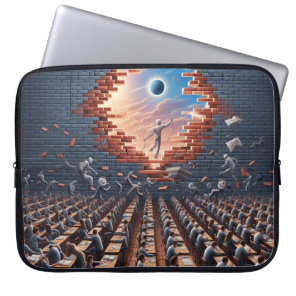 Escape from the Matrix: Surreal Exam Room Laptop Sleeve