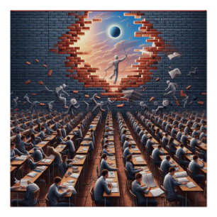 Escape from the Matrix: Surreal Exam Room Poster