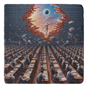 Escape from the Matrix: Surreal Exam Room Trivet