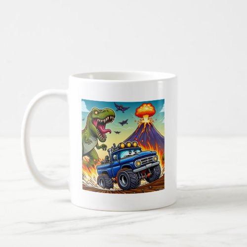 Escape From the T_rex  Coffee Mug