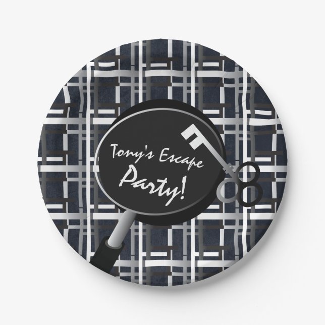 Escape Party Birthday Plates (Front)