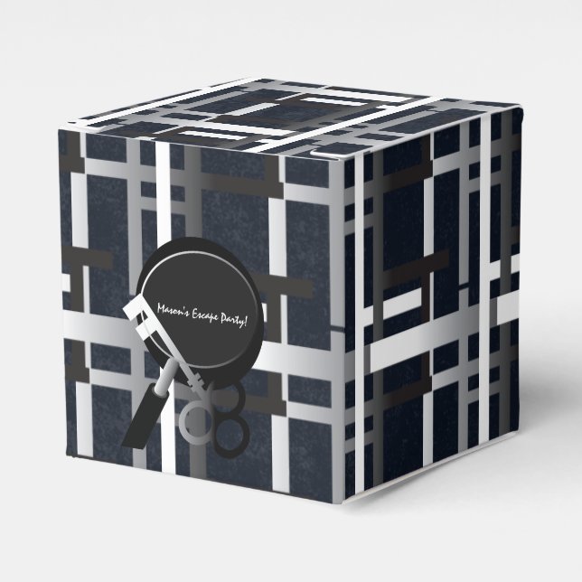 Escape Party Maze Key Gradient Favor Candy Box (Front Side)