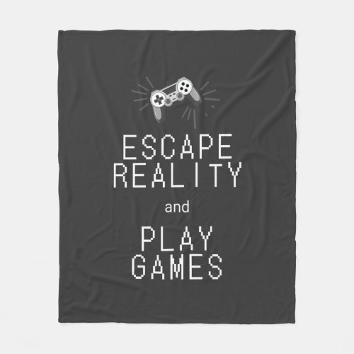 Escape Reality Play Games Retro Fleece Blanket