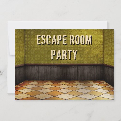 Escape Room Birthday Party Invitation