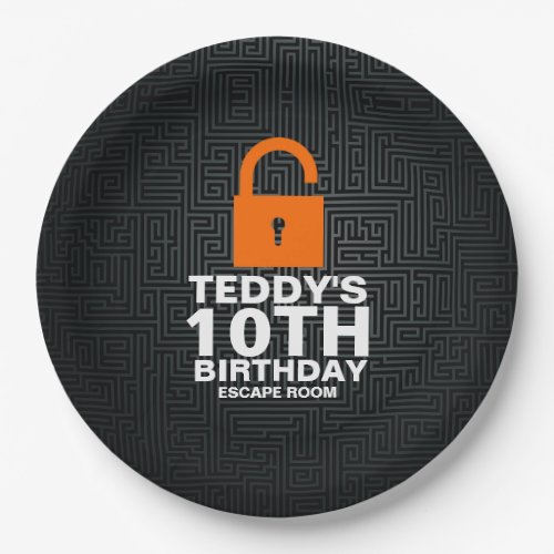 Escape Room Birthday Party Murder Mystery Game Paper Plates