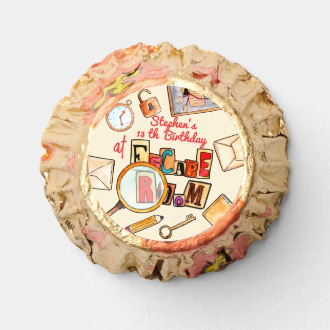 Escape room birthday reese's peanut butter cups (Front)