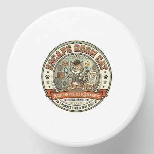 Escape Room Cat Escape Room Cat Vintage Vector Art Mini Candle Favors