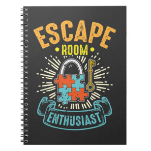 Escape Room Enthusiast Puzzle Game Adventure Notebook