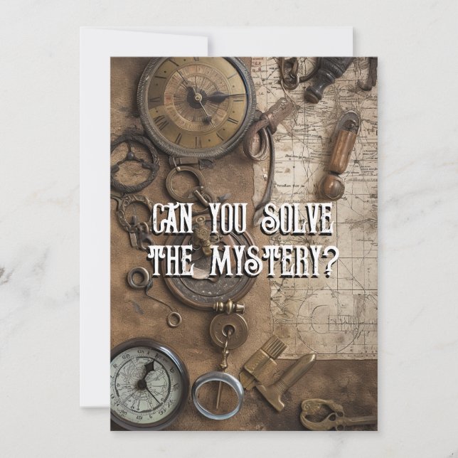 Escape Room Game Personalized Birthday Party Invitation (Front)