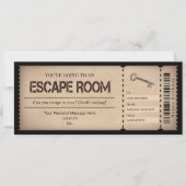 Escape Room Gift Ticket Voucher Template | Zazzle