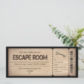 Escape Room Gift Ticket Voucher Template | Zazzle