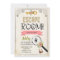 Escape room girl invitation