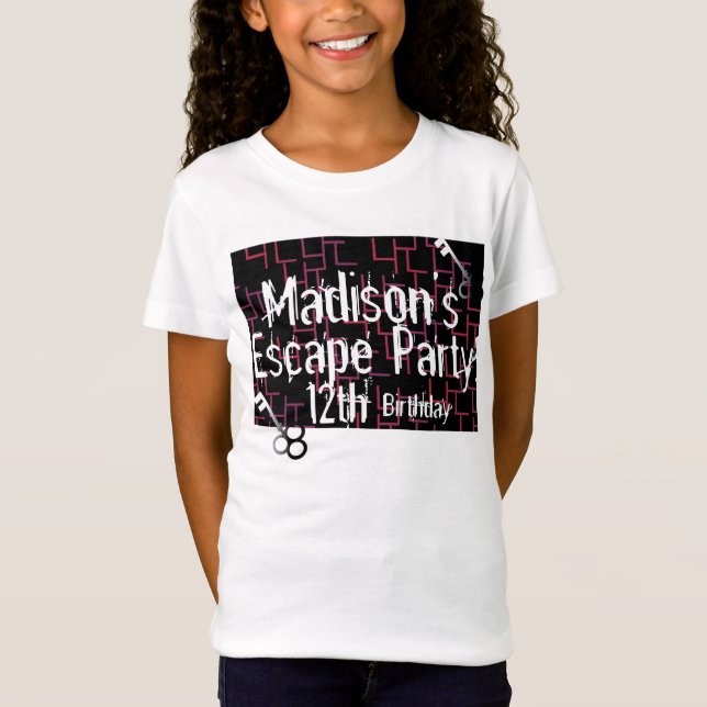 Escape Room Maze Birthday Party   T-Shirt (Front)