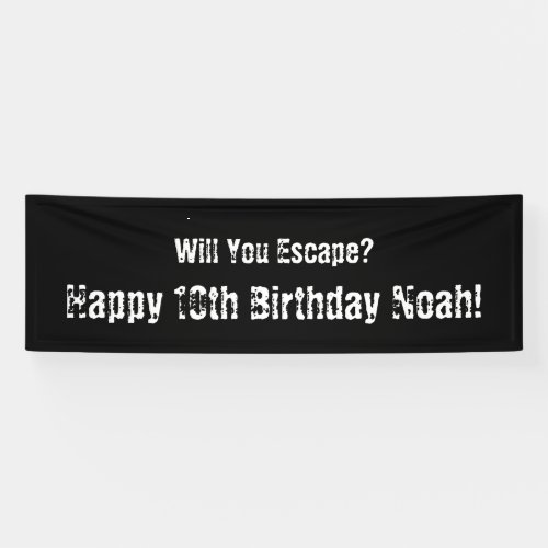 Escape Room Party Banner