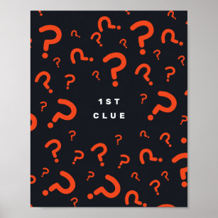 Escape Room Party Clue Sign