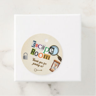 Escape Room Party Favor Tags