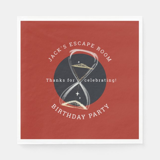 Escape Room Party Napkins (Front)