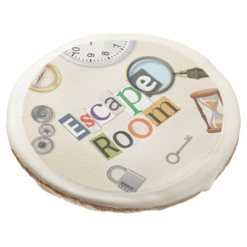 Escape Room Party Sugar Cookie