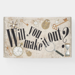 Escape Room Party - Will You Make It Out? Banner
