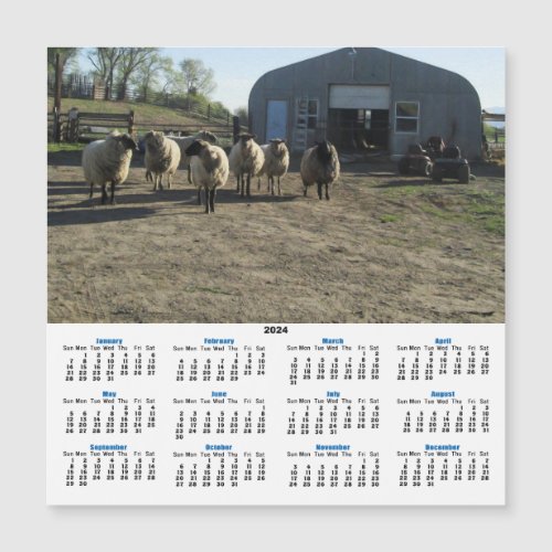 Escape Sheep 2024 Calendar Card