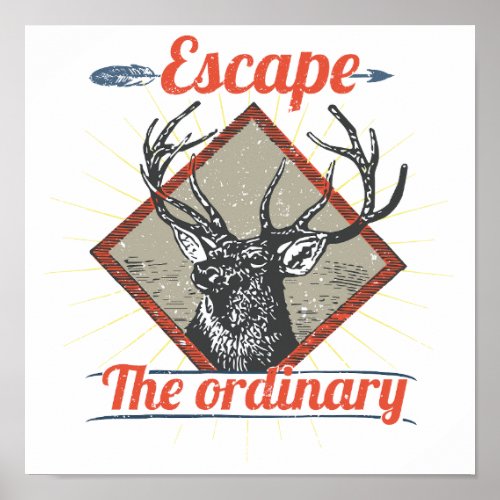 Escape the Ordinary Outdoors Adventure Poster