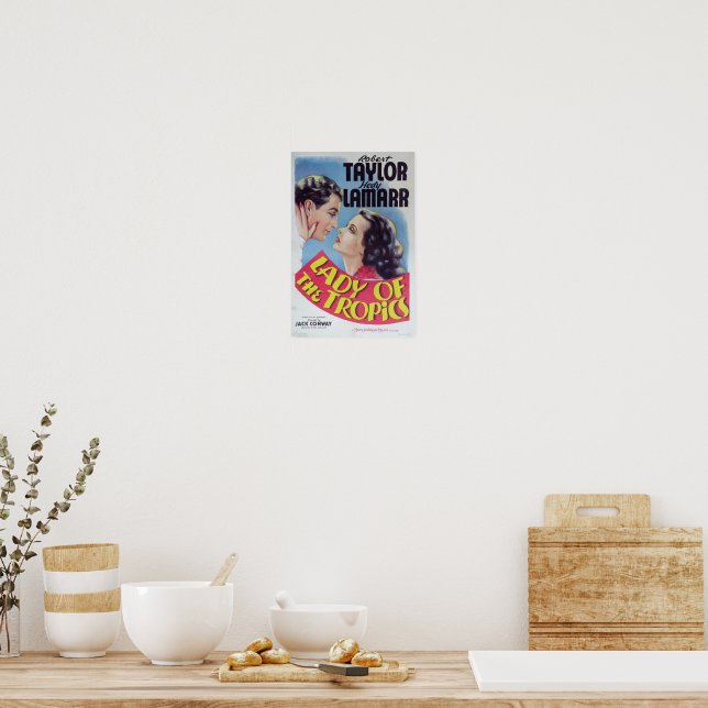 Escape To Paradise Lady of The Tropics Poster (Kitchen)