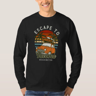 Escape To Tacoma Beach Washington Ocean Wa Summer T-Shirt