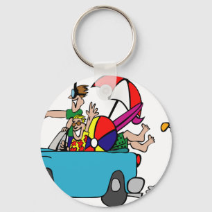 Escape to the Beach Keychain