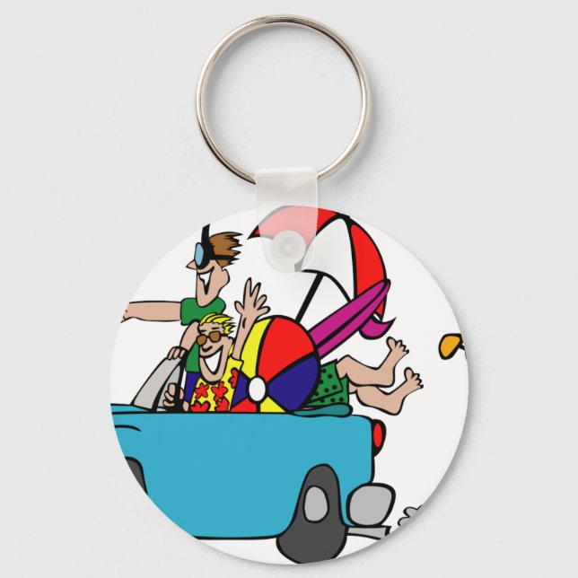 Escape to the Beach Keychain (Front)
