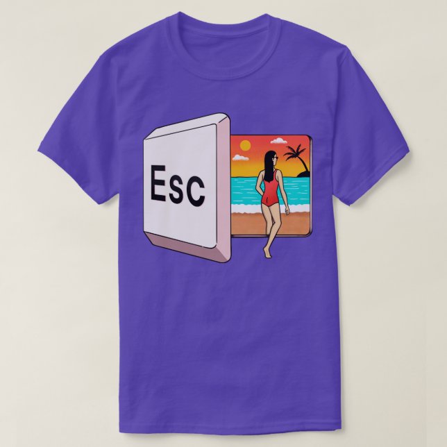 Escape to the beach T-Shirt (Design Front)